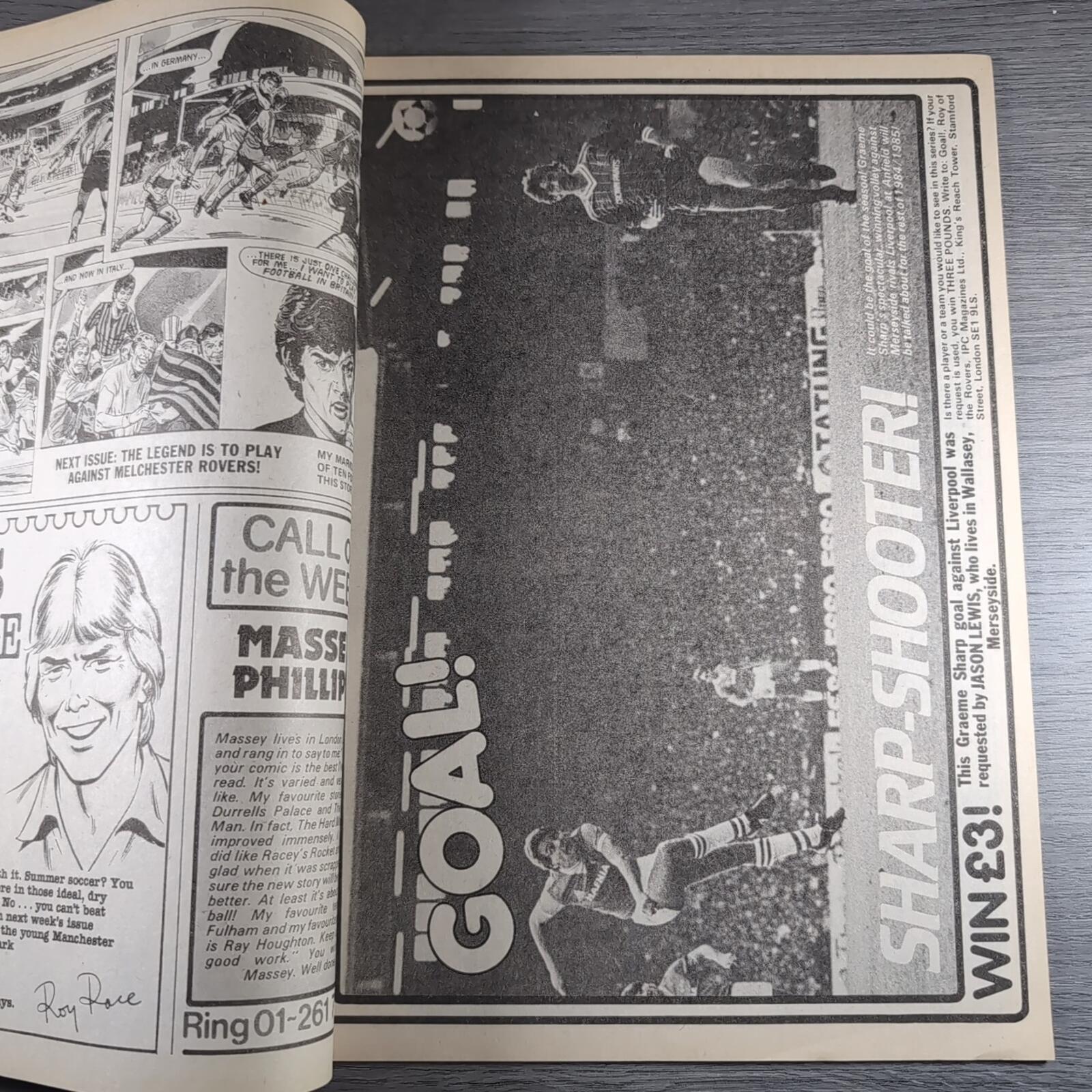 Roy of The Rovers 26th January 1985 Vintage Comic IPC Magazines