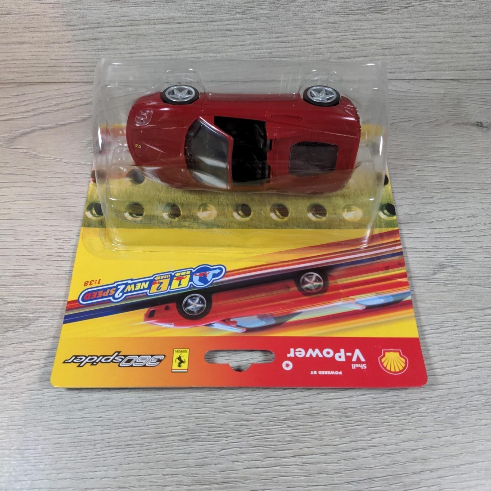 Shell V-Power Promotion Ferrari 360 Spider 1:38 Model Car Hot Wheels 2006