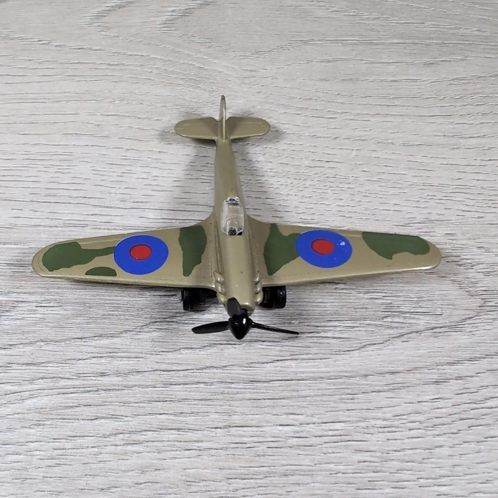 Tonka Polistil Spitfire and 2 x Hurricane Die-Cast Model Military Aircraft