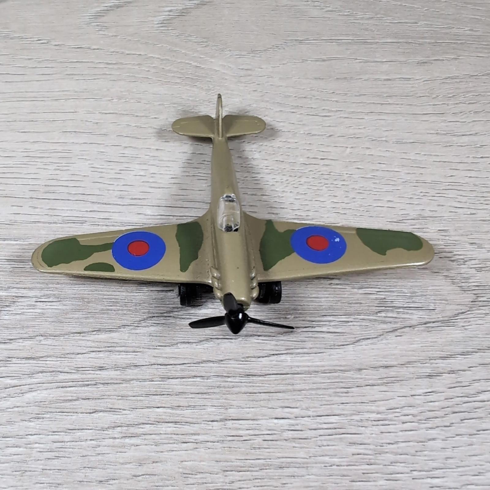 Tonka Polistil Spitfire and 2 x Hurricane Die-Cast Model Military Aircraft