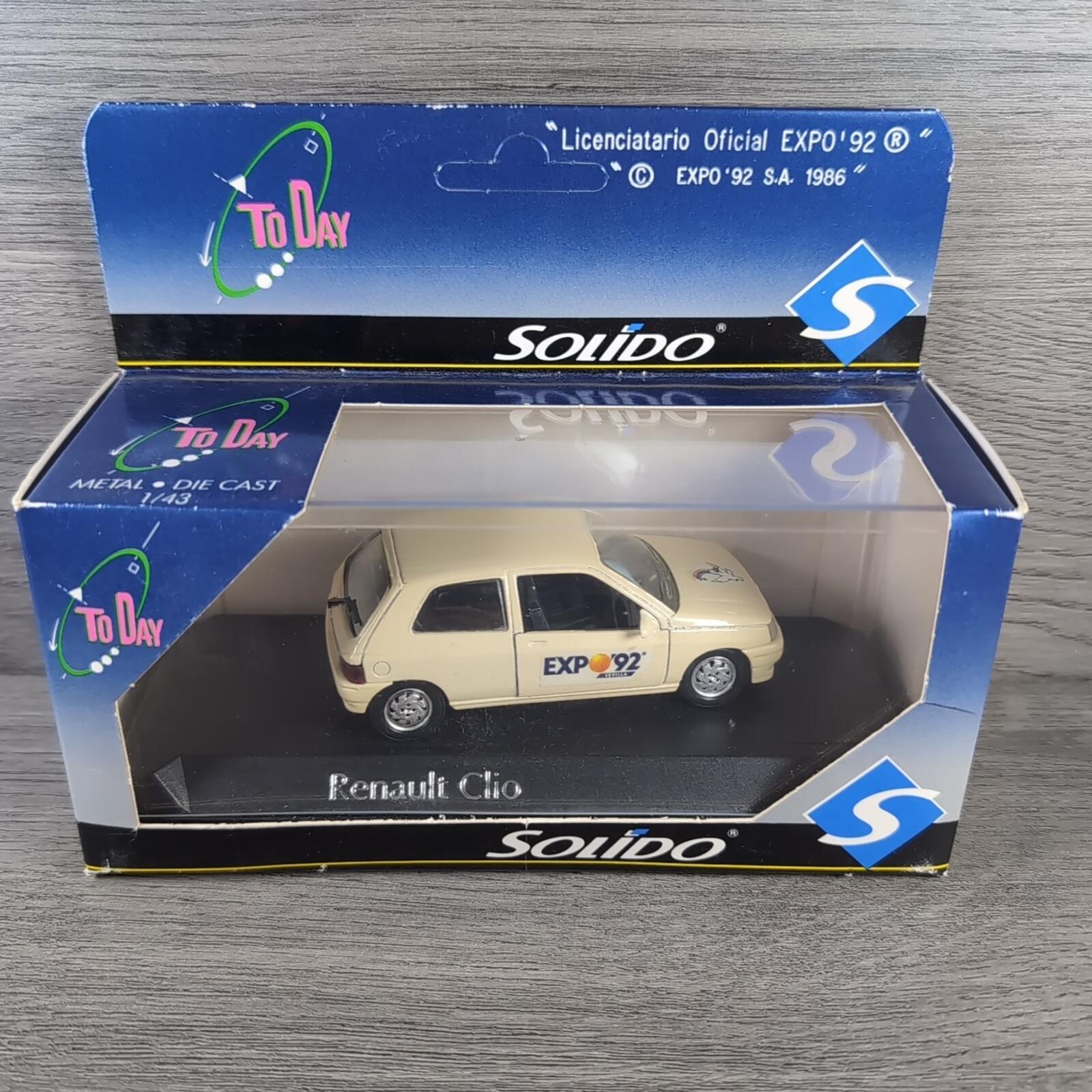 Solido Renault Clio Expo 92 1:43 Scale Diecast Model Car