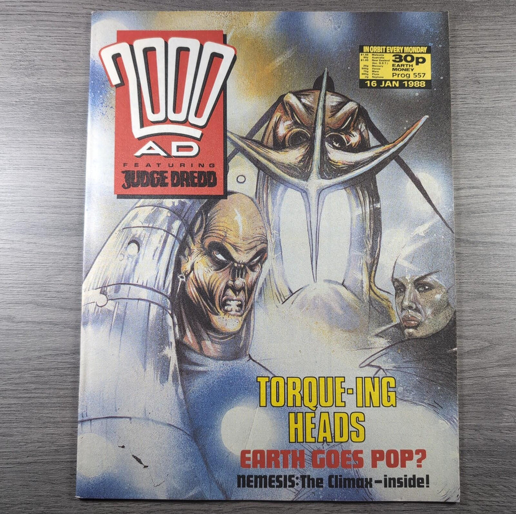 2000AD Prog 557 Featuring Judge Dredd 16th January 1988 Vintage Comic