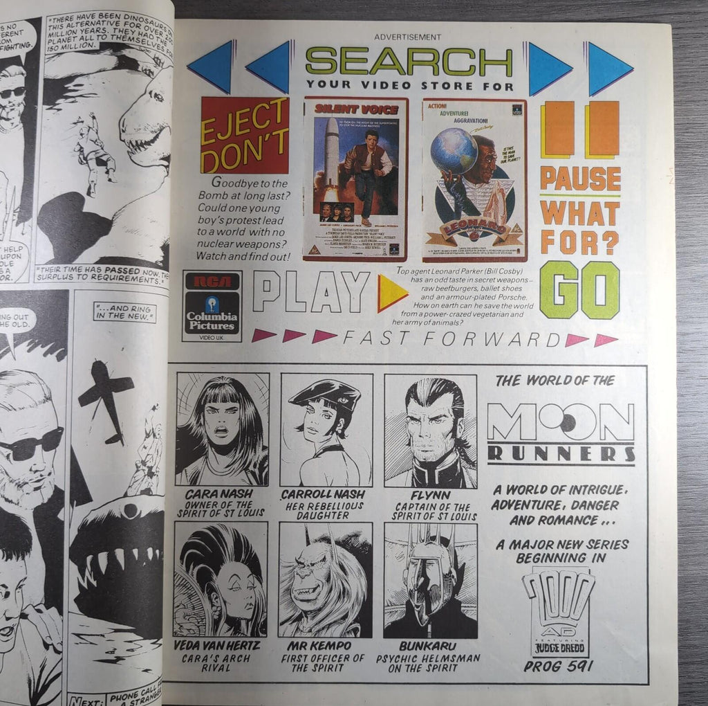 2000AD Prog 589 Featuring Judge Dredd 27th August 1988 Vintage Comic