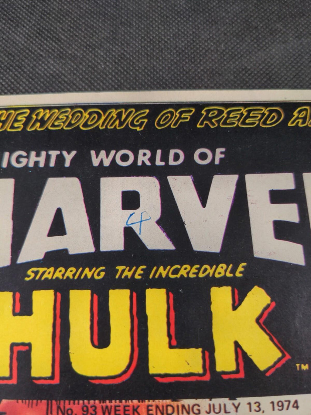 Mighty World of Marvel Issue No 93 July 1974 Marvel UK Vintage Comic - Retrorama UK