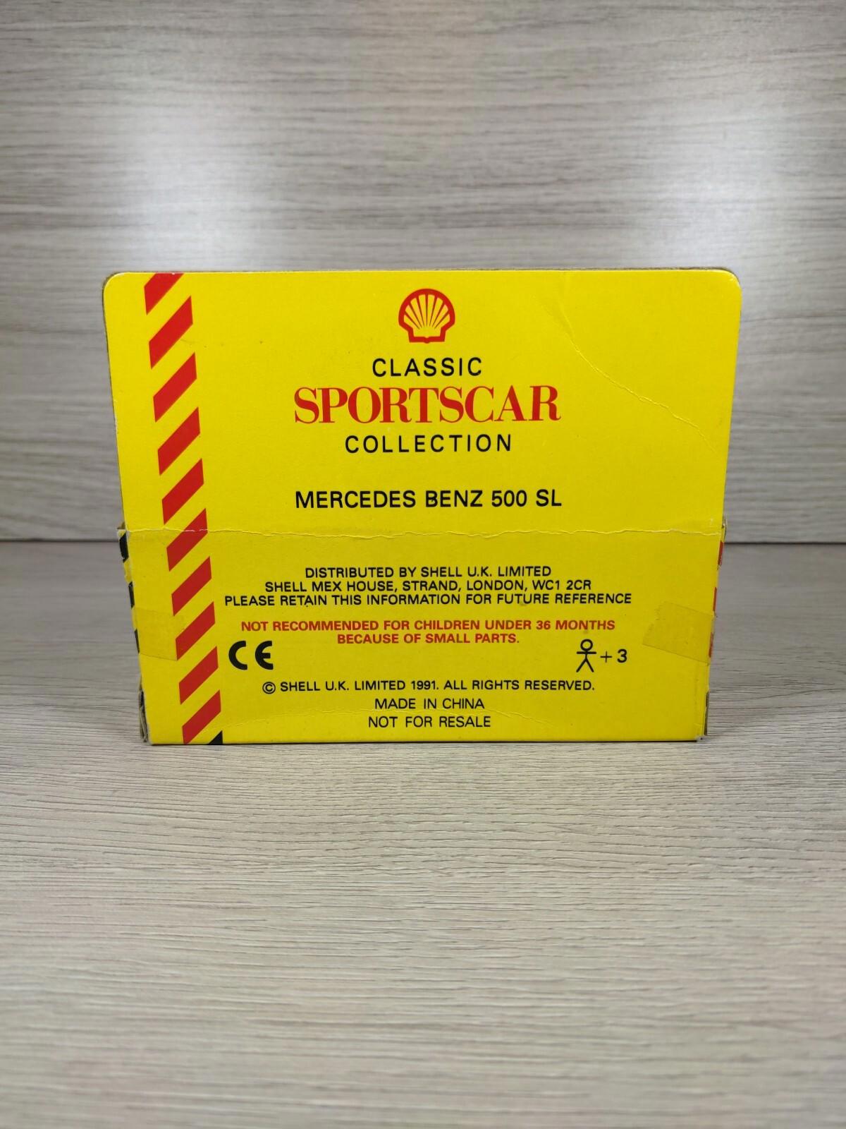 Shell Garage Classic Sports Car Collection Mercedes Benz 500 SL  Diecast Car - Retrorama UK