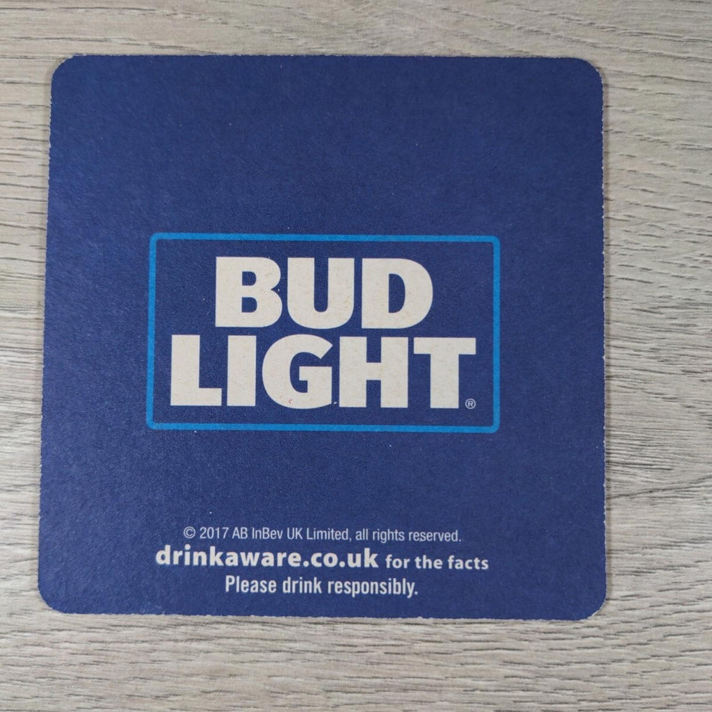 Budweiser 5 x Beer Mats Pub Bar Coaster Breweriana - Retrorama UK