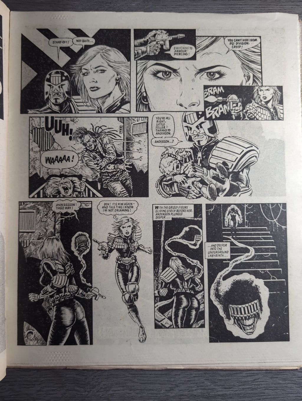 2000AD Prog 416 Featuring Judge Dread Comic 4th May 1985 Vintage Retro Comic