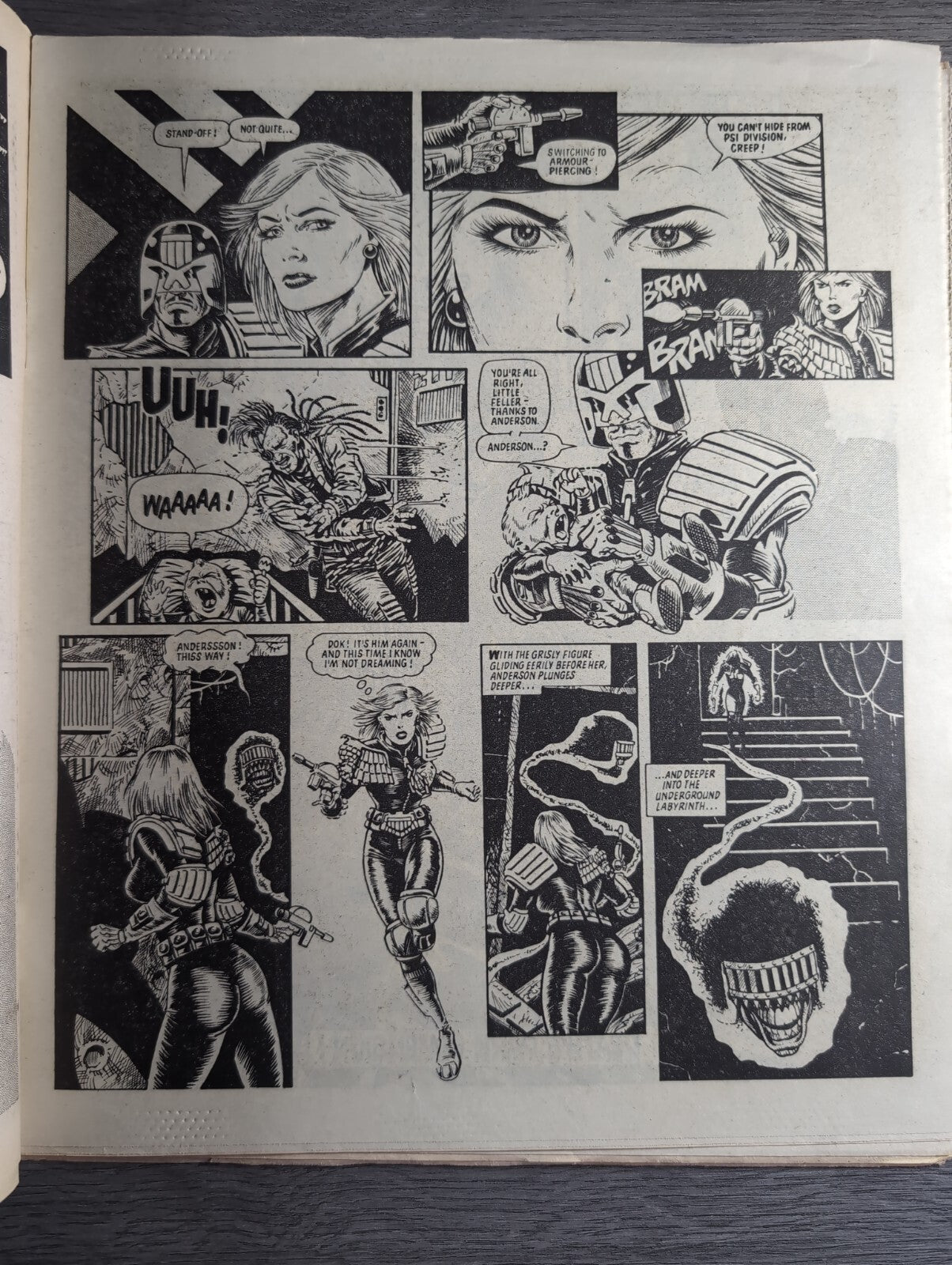 2000AD Prog 416 Featuring Judge Dread Comic 4th May 1985 Vintage Retro Comic