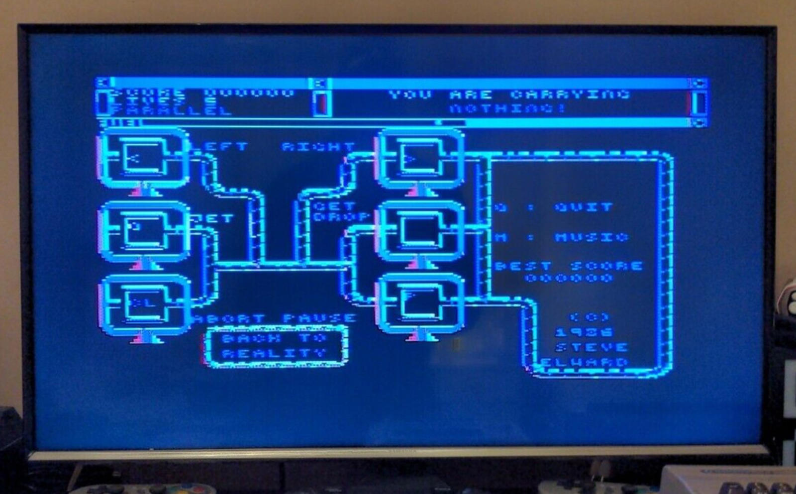 Back To Reality Commodore 64 C64 Game Cassette - Tested & Working