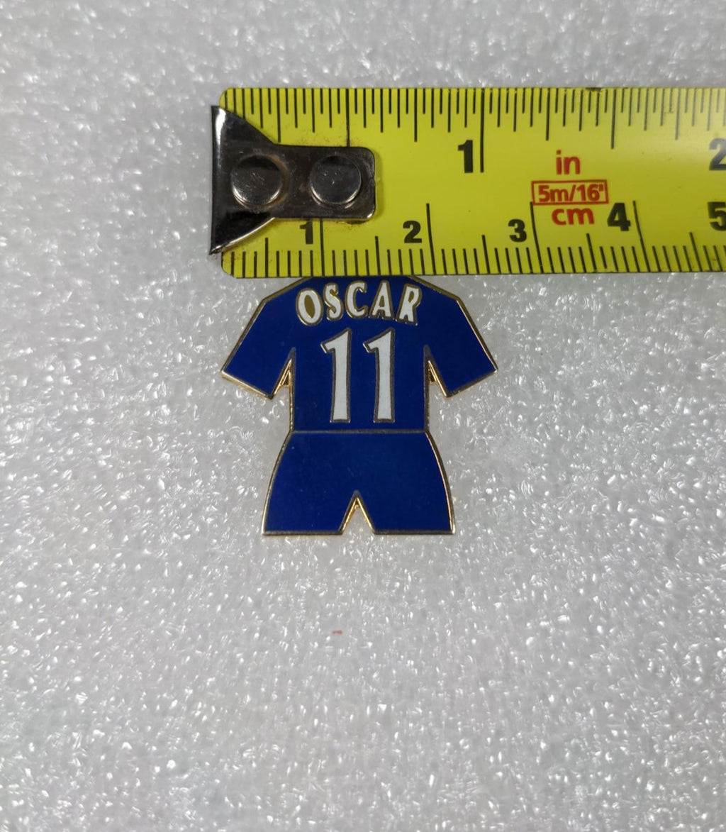 Chelsea Football Club Oscar No11 Shirt Enamel Pin Badge - Retrorama UK