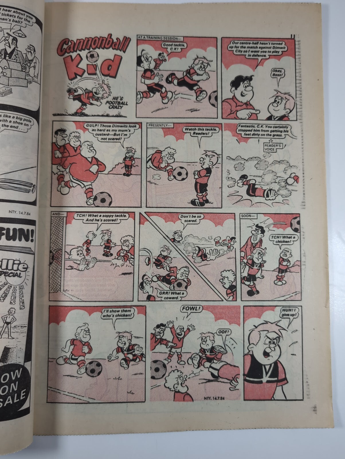 Nutty Comic Featuring Bananaman Issue No. 231 Jul 14th 1984  Vintage Retro Comic