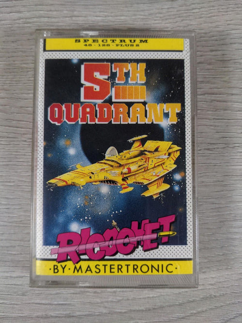 5th Quadrant ZX Spectrum 48K 128K Video Game Cassette Tested & Working