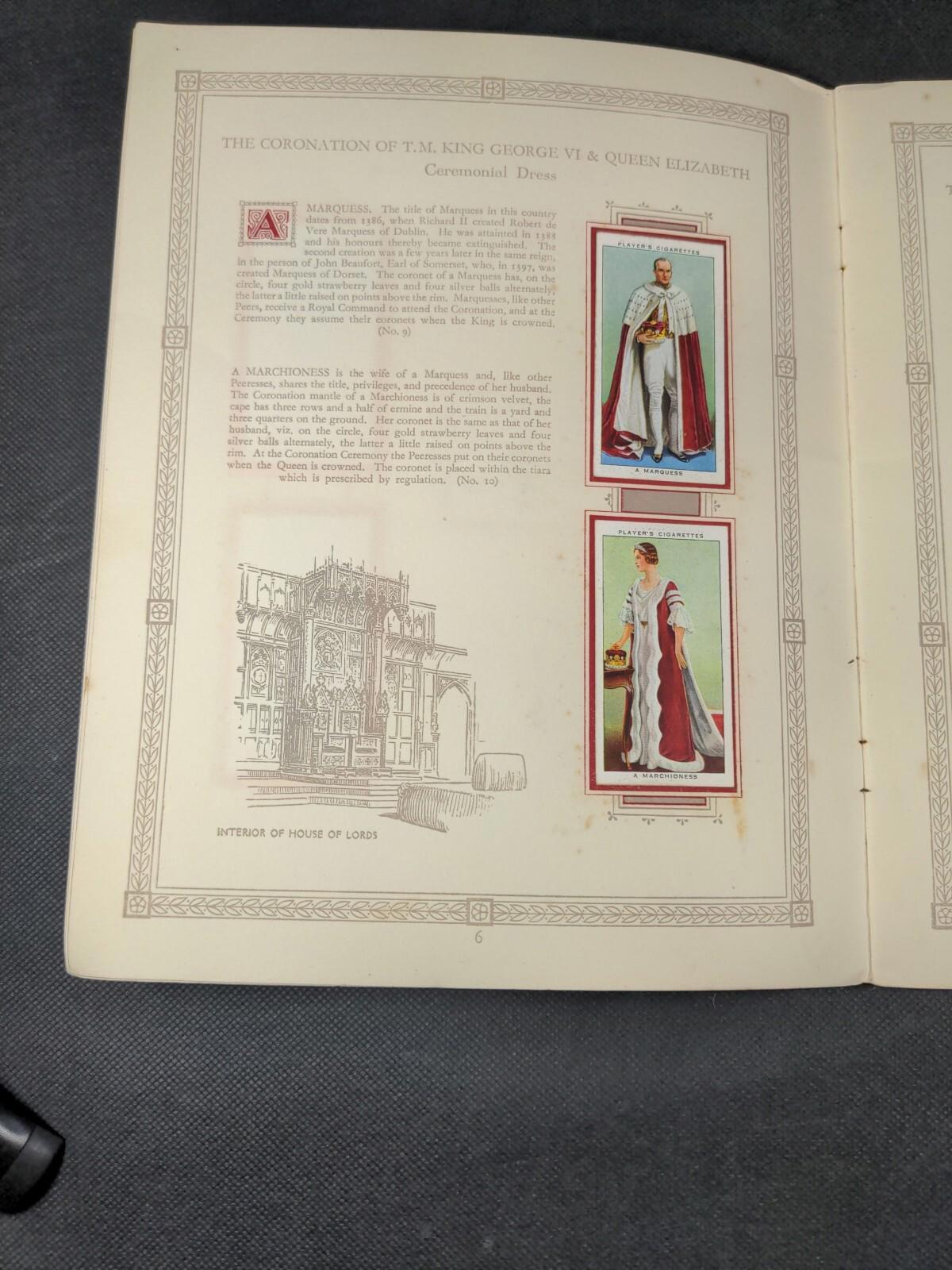 The Coronation Of HM King George VI John Player & Sons Full Set Cigarette Cards