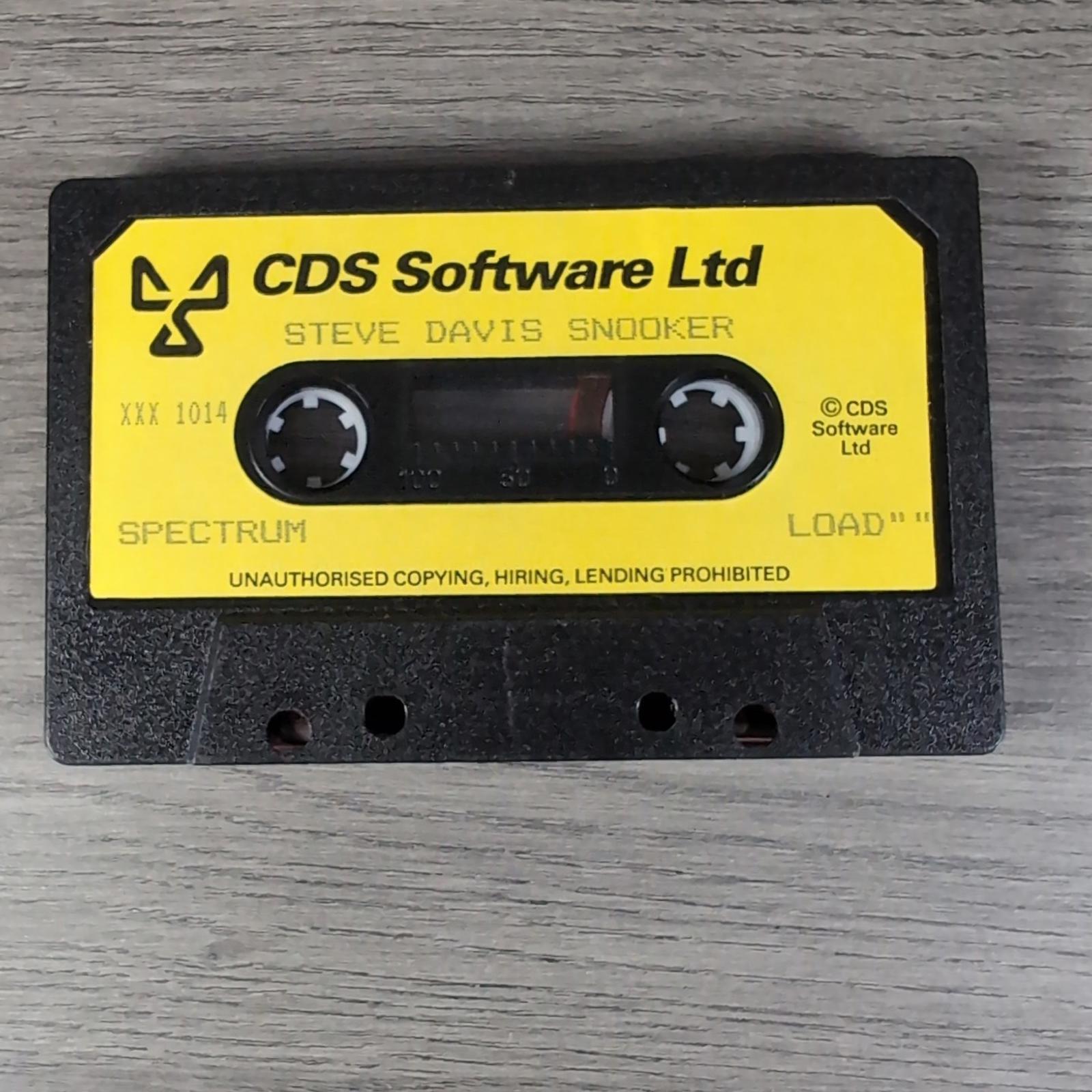 Steve Davis Snooker ZX Spectrum 48K 128K Video Game CDS Micro Tested & Working