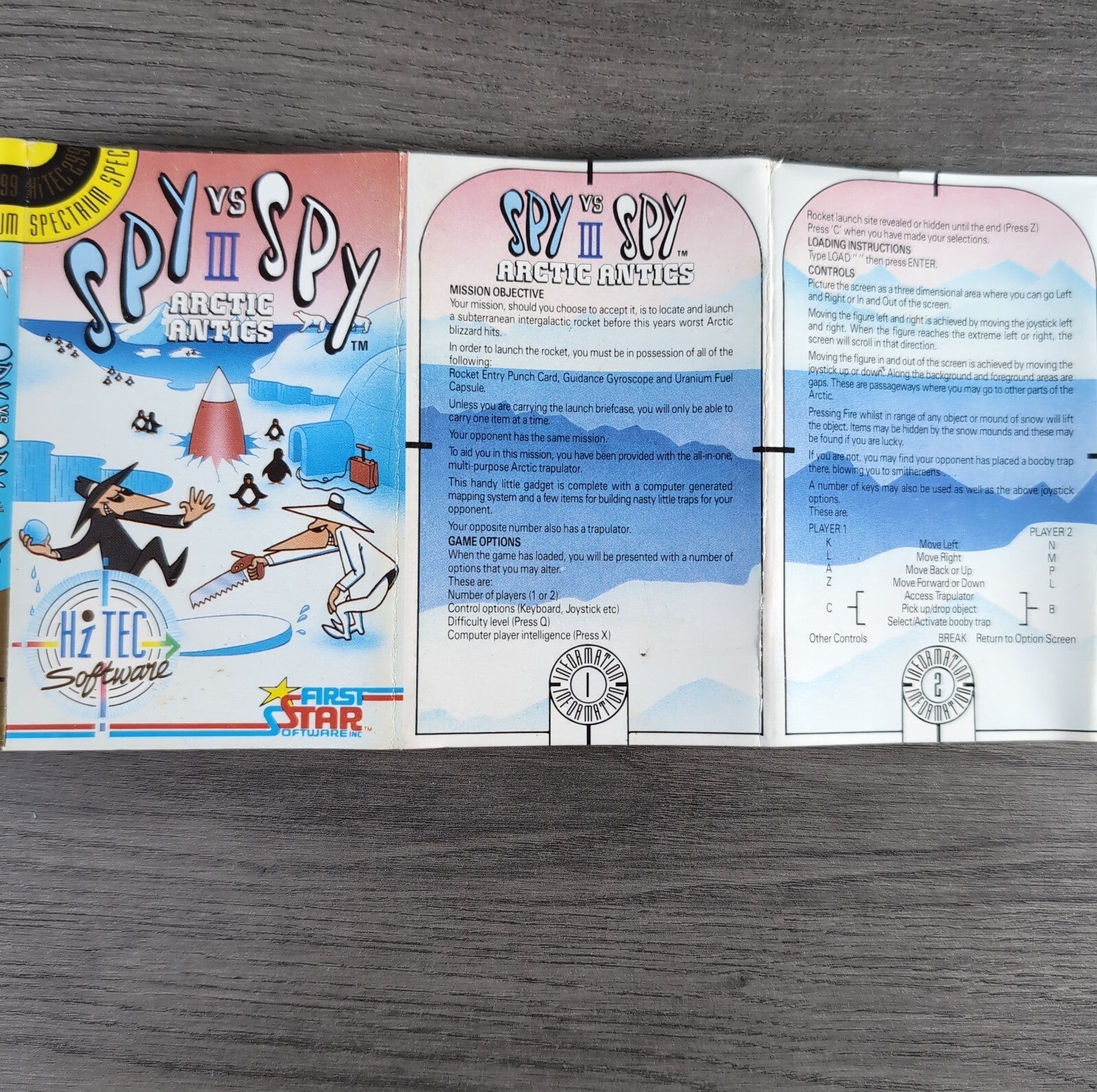 Spy Vs Spy III Artic Antics ZX Spectrum 48/128K Game Tested & Working