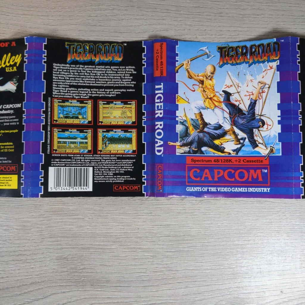 Tiger Road ZX Spectrum 48K 128K Capcom Game Cassette Tested & Working