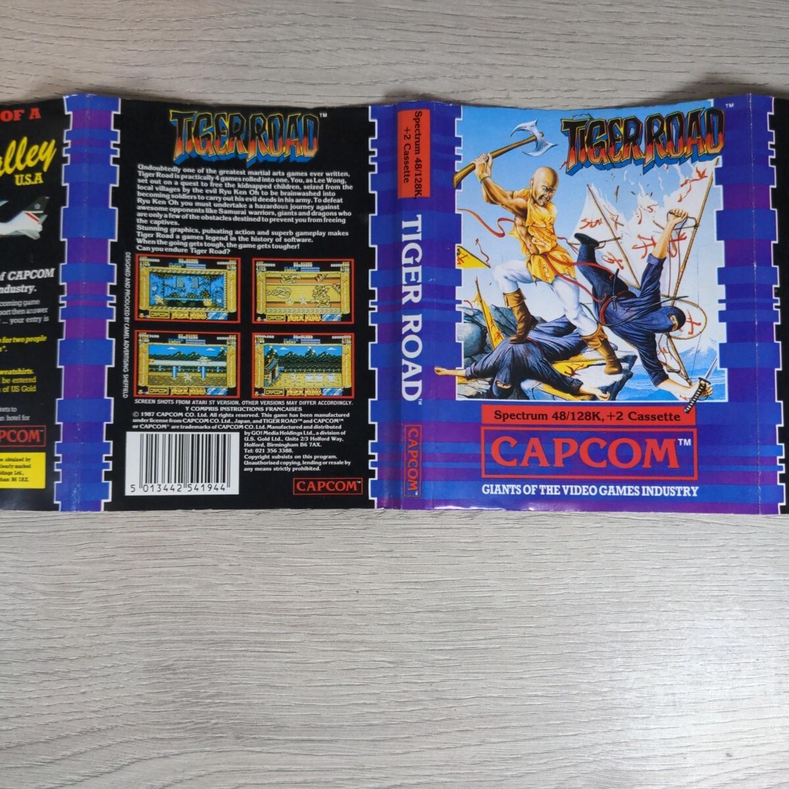 Tiger Road ZX Spectrum 48K 128K Capcom Game Cassette Tested & Working