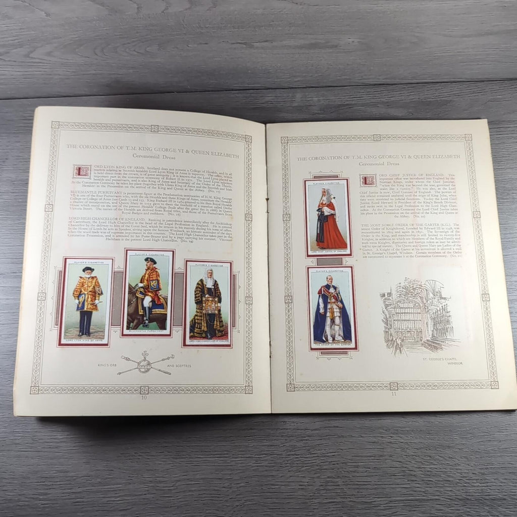The Coronation Of HM King George VI John Player & Sons Full Set Cigarette Cards