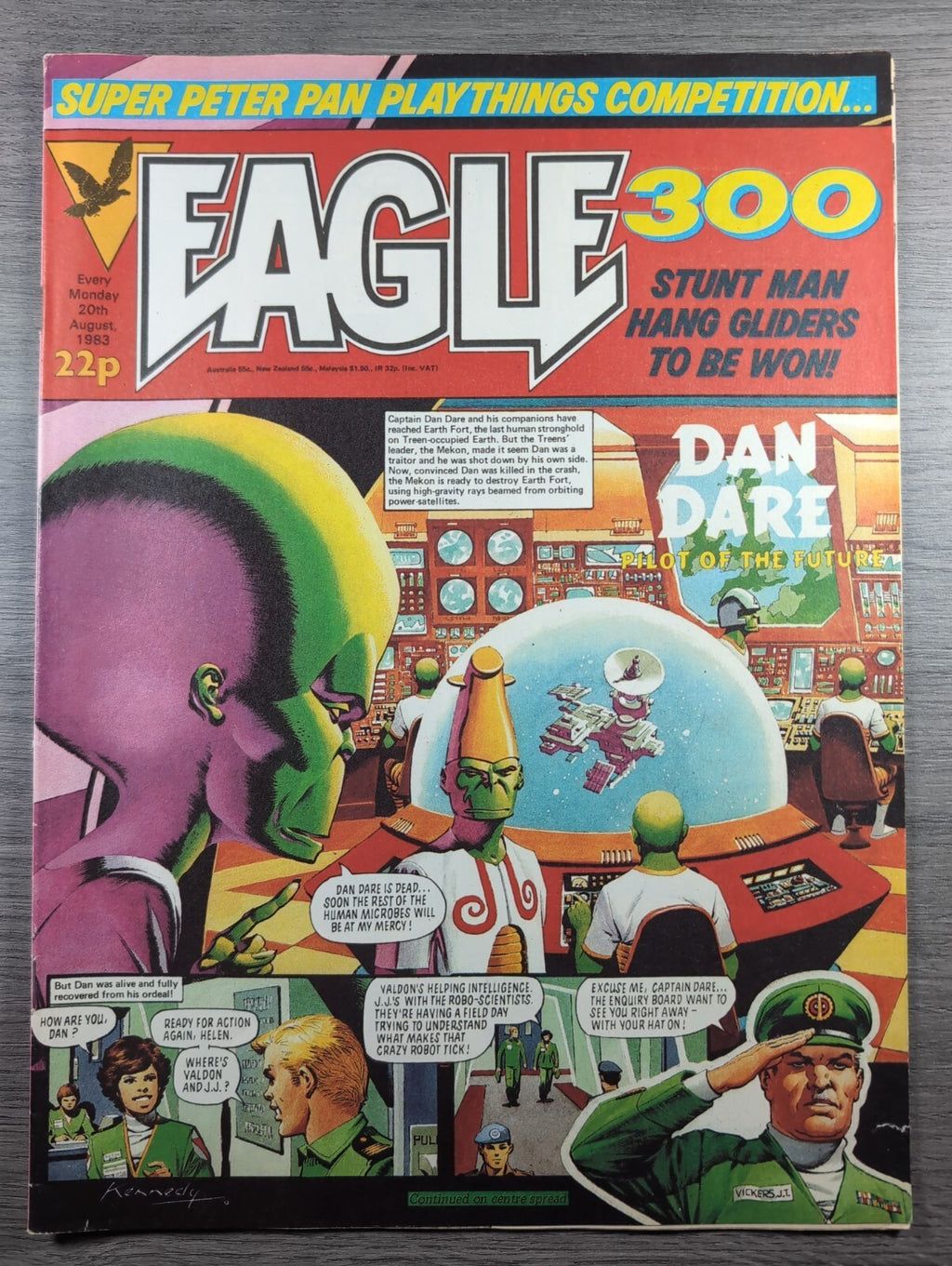 Eagle Comic 20th August 1983 Vintage Retro UK Comic