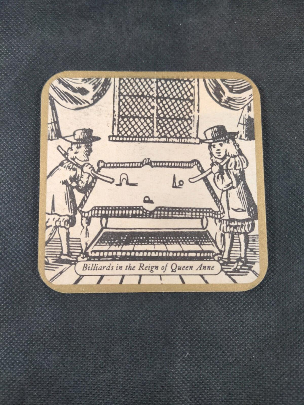 2 Vintage Beer Mats Queen Anne Whiskey