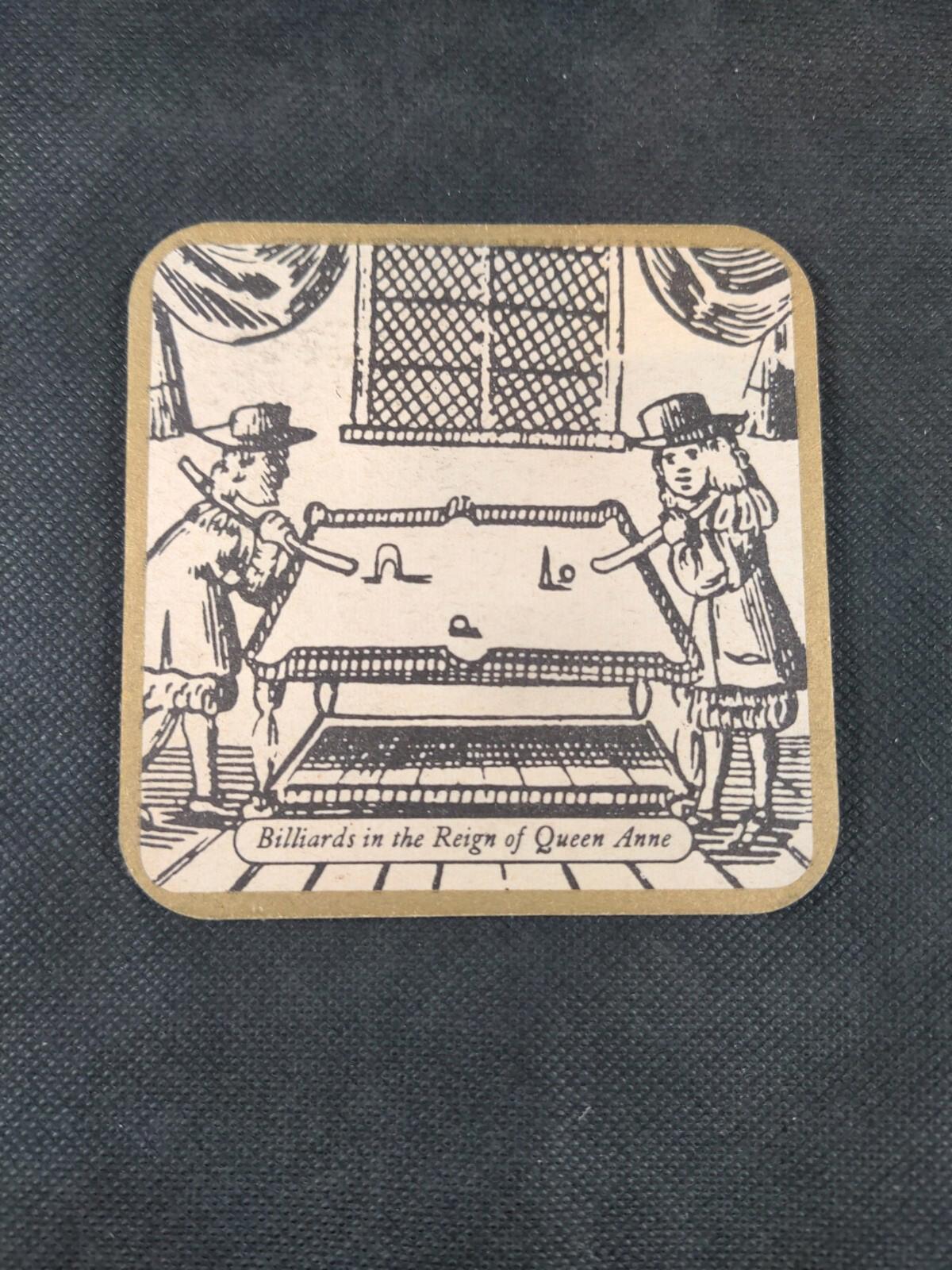 2 Vintage Beer Mats Queen Anne Whiskey