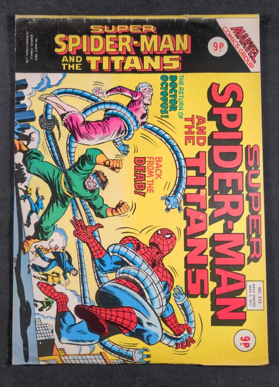 Marvel Comics  - Super Spider -Man - Issue No 213 March 1977