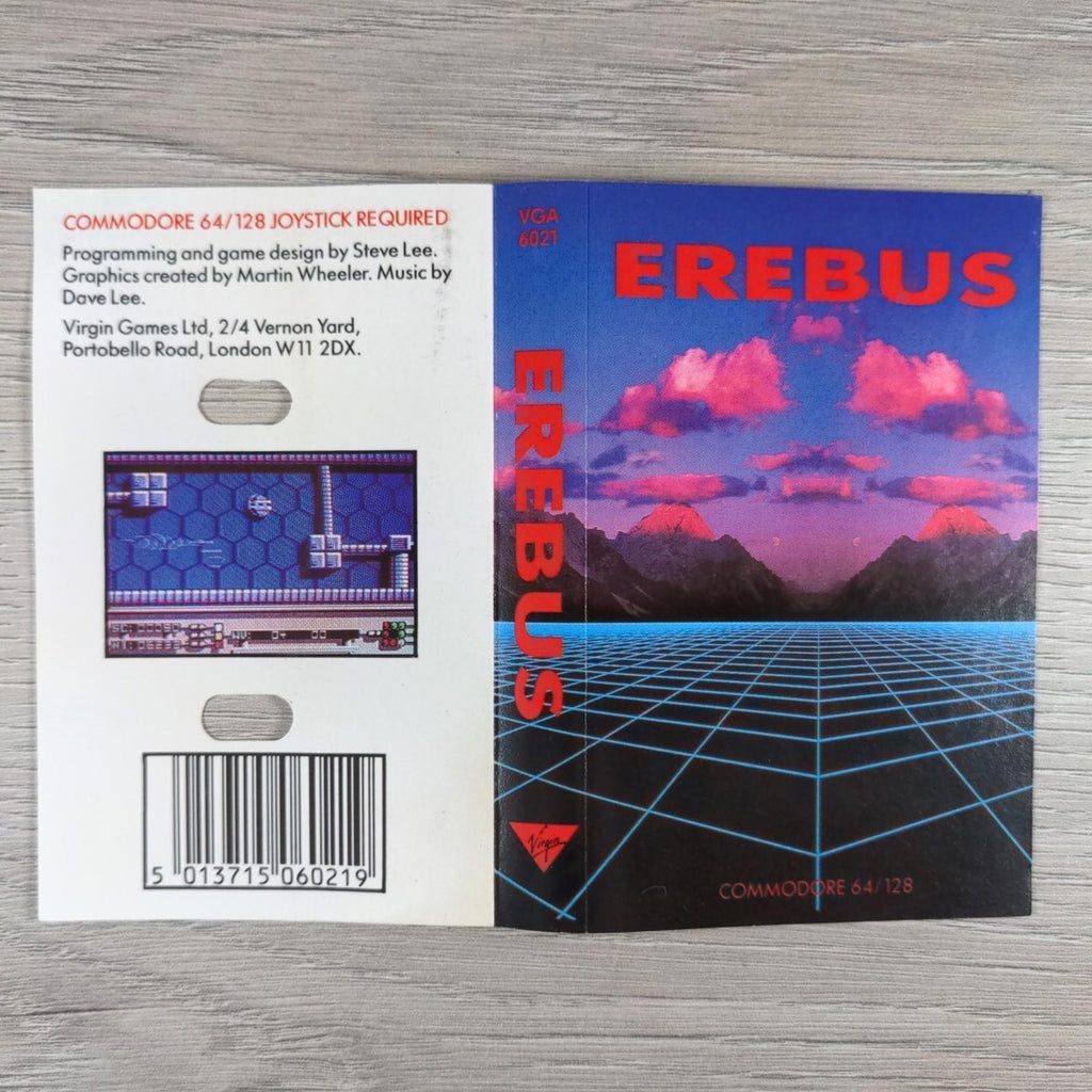 Erebus Commodore 64 C64 Game Cassette Tested & Working - Vintage Video Game - Retrorama UK