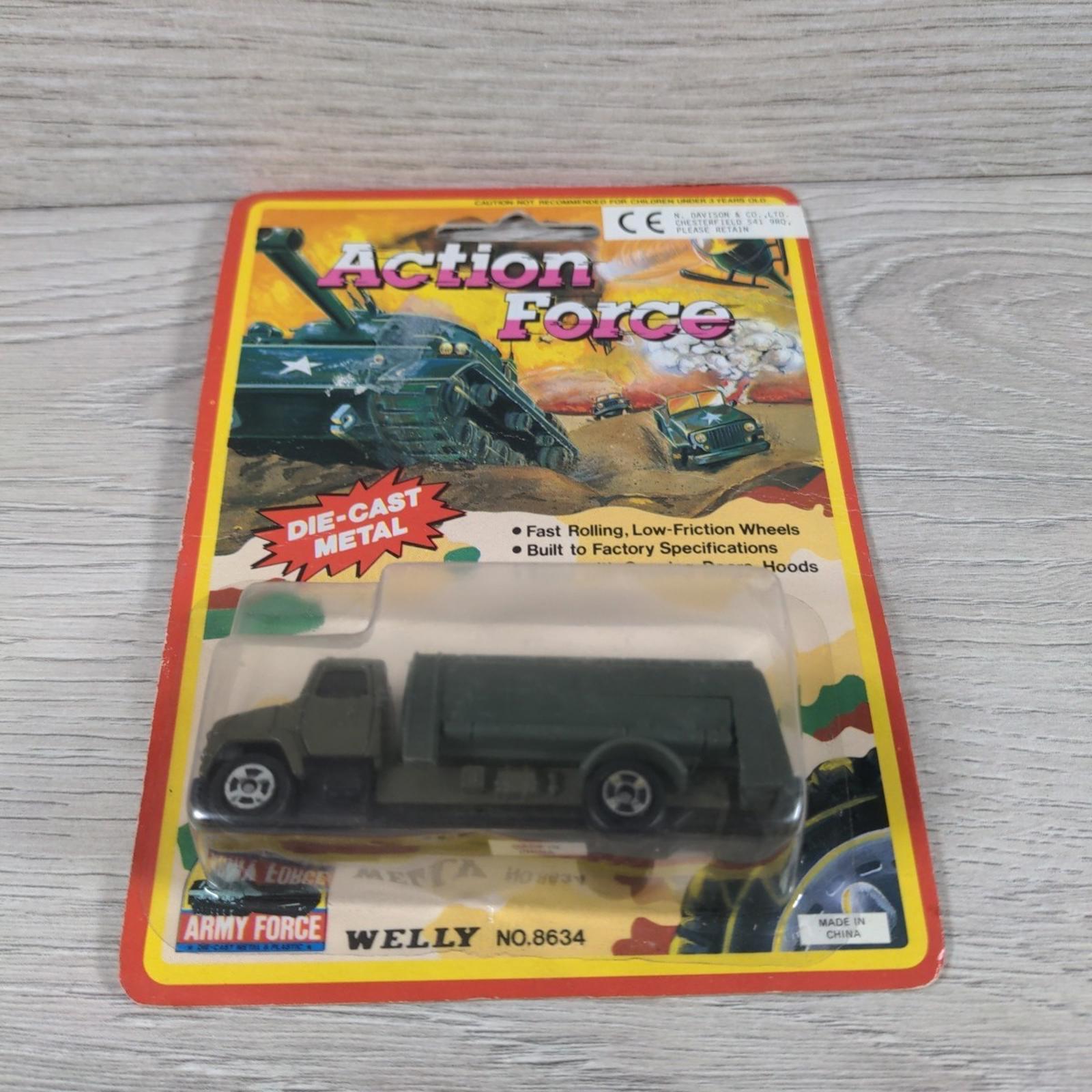 Welly Action Force Military Truck No 8634 Diecast Model 1980s Army Force - Retrorama UK