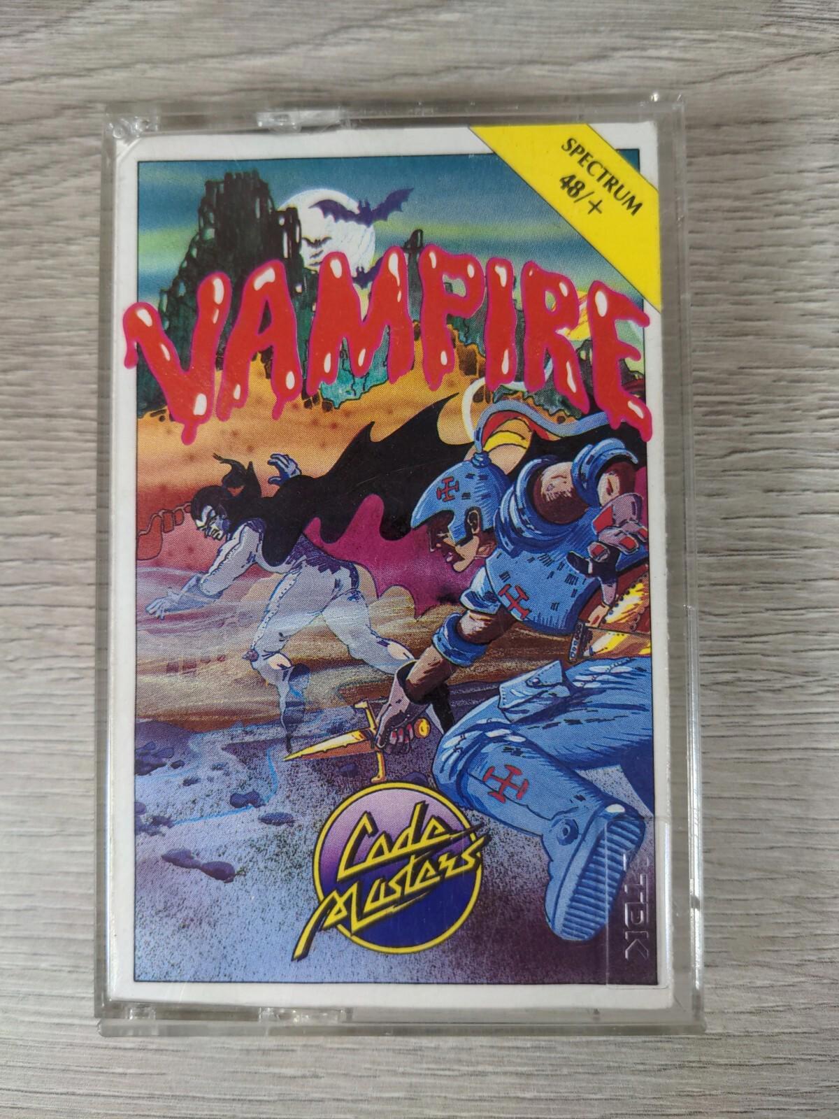 Vampire ZX Spectrum 48K+ Game Cassette Tested & Working - Vintage Video Game