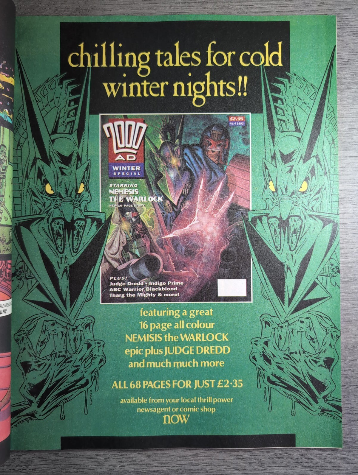 2000AD Prog 816 Featuring Judge Dredd Comic 2nd Jan 1993 Vintage Retro Comic
