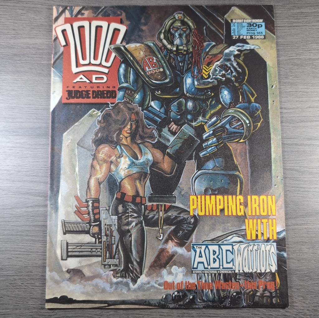 2000AD Prog 563 Featuring Judge Dredd 27th February 1988 Vintage Comic