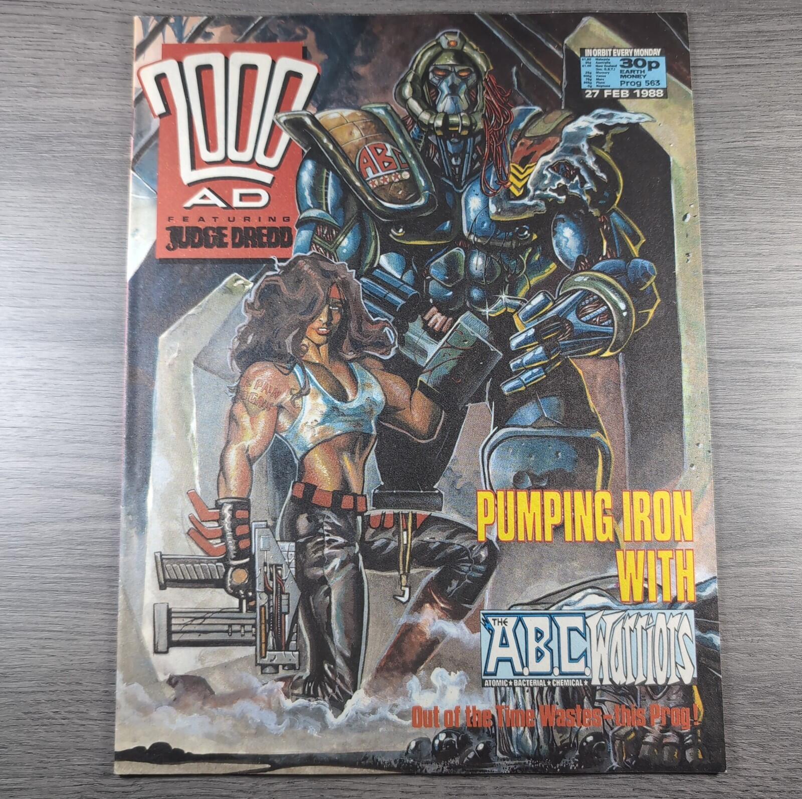 2000AD Prog 563 Featuring Judge Dredd 27th February 1988 Vintage Comic