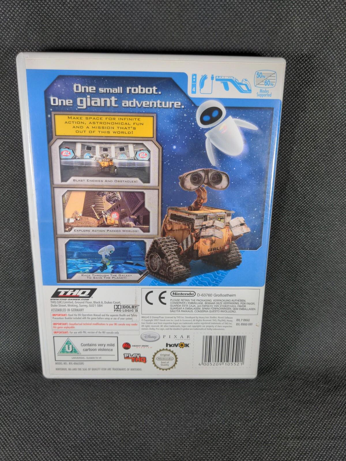 Disney Pixar WALL.E Nintendo Wii Game 2007 PAL Region