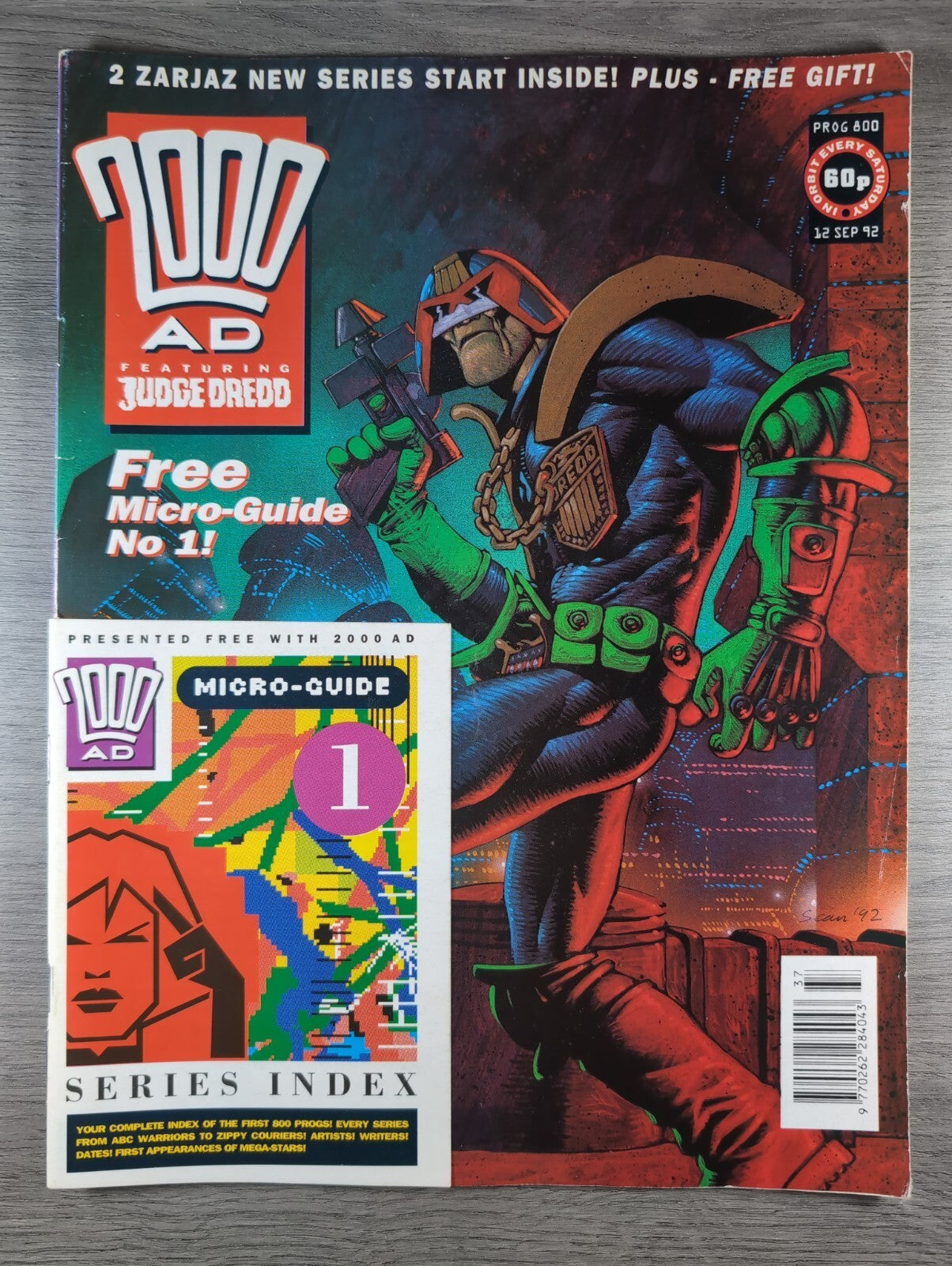 2000AD Prog 800 Featuring Judge Dread Comic 12 Sept 1992 Vintage Retro Comic