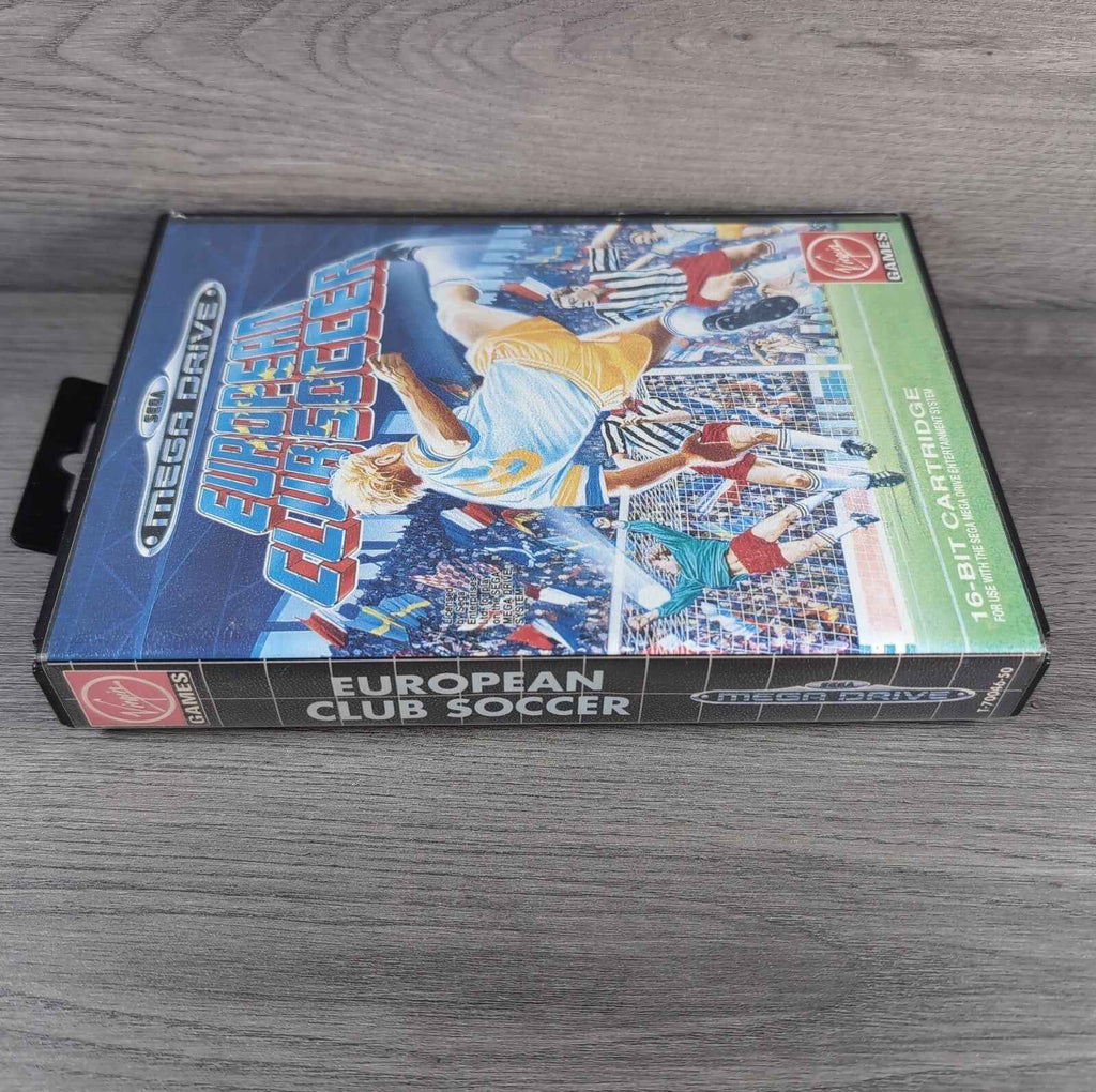 European Club Soccer Sega Mega Drive Game Tested & Working UK Pal Region CIB
