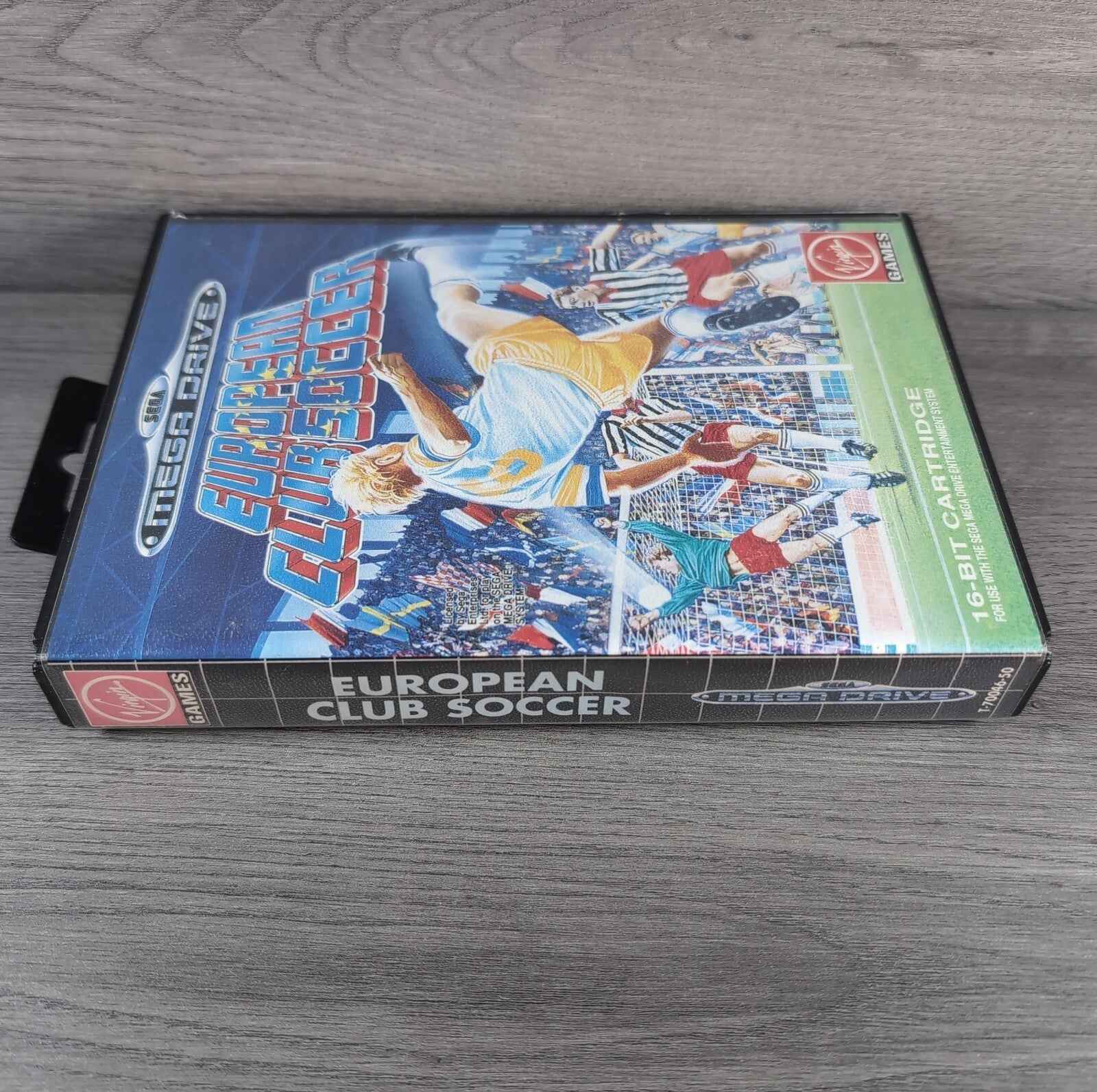 European Club Soccer Sega Mega Drive Game Tested & Working UK Pal Region CIB