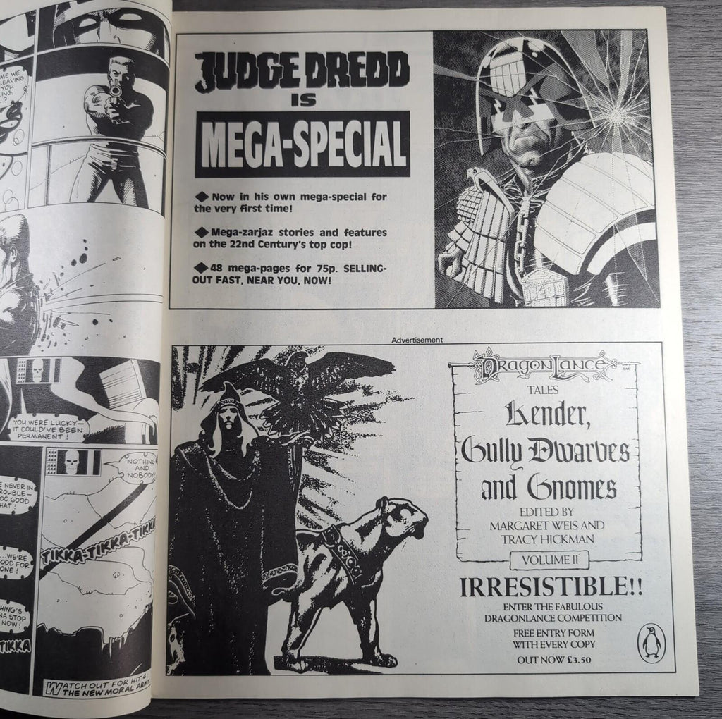 2000AD Prog 575  Featuring Judge Dredd 21st May 1988 Vintage Comic