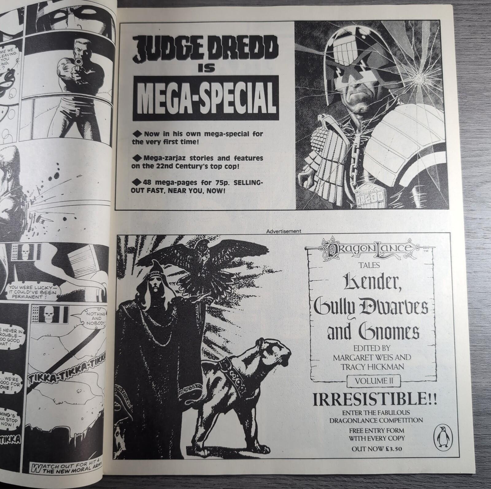 2000AD Prog 575  Featuring Judge Dredd 21st May 1988 Vintage Comic
