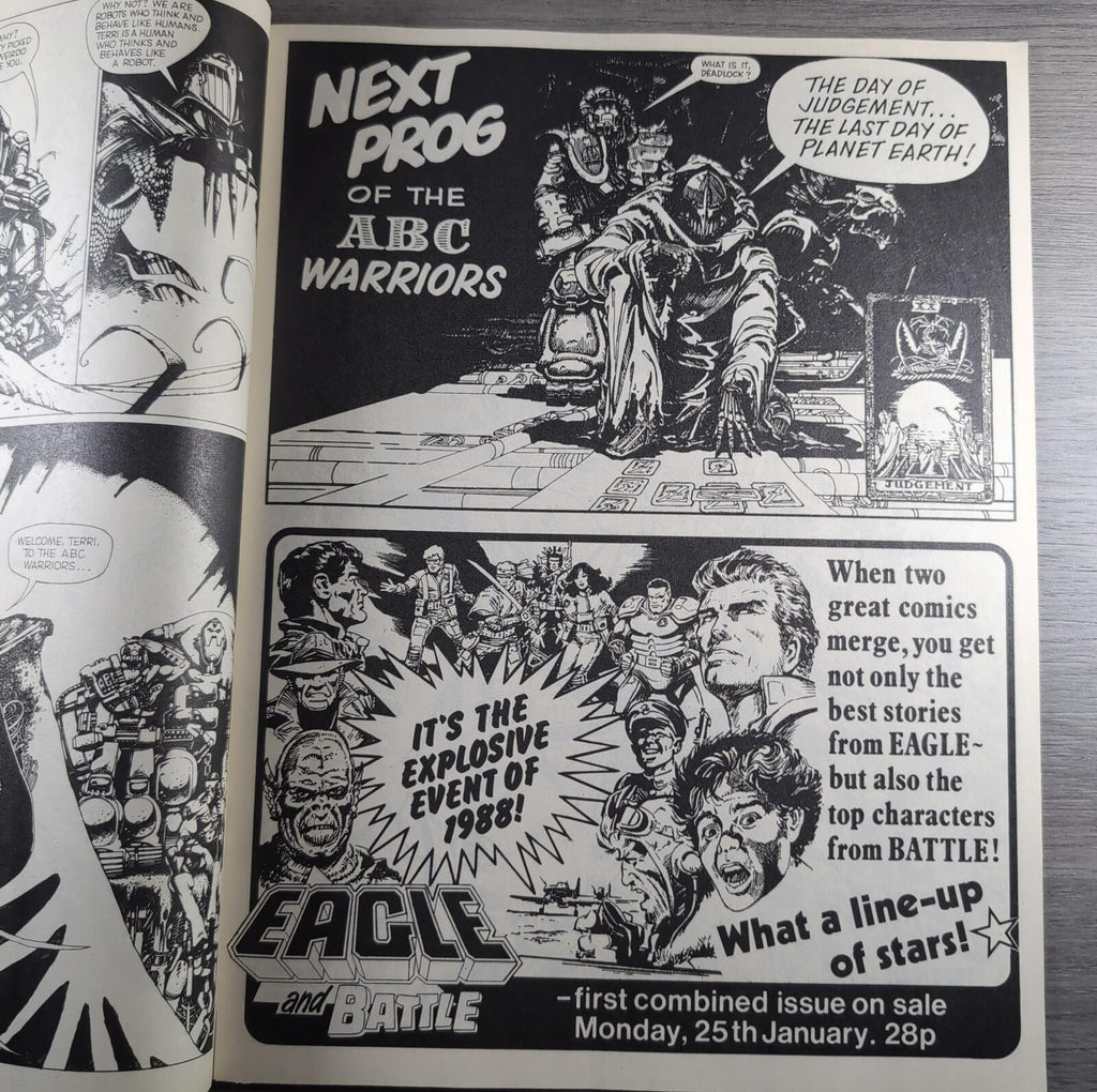2000AD Prog 558 Featuring Judge Dredd 23rd January 1988 Vintage Comic