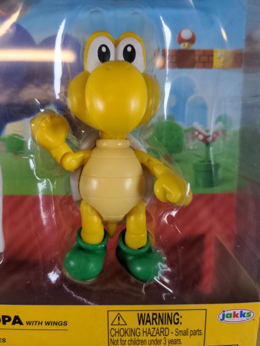 Super Mario Koopa Paratroopa Action Figure Jakks Pacific Factory Sealed Pack - Retrorama UK