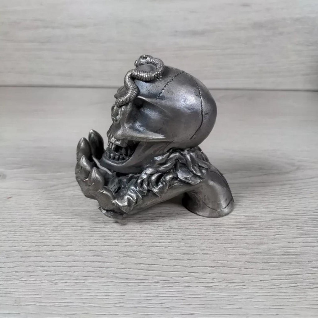 Myth & Magic The Skull Holder The Tudor Mint 3161 Metal Figure