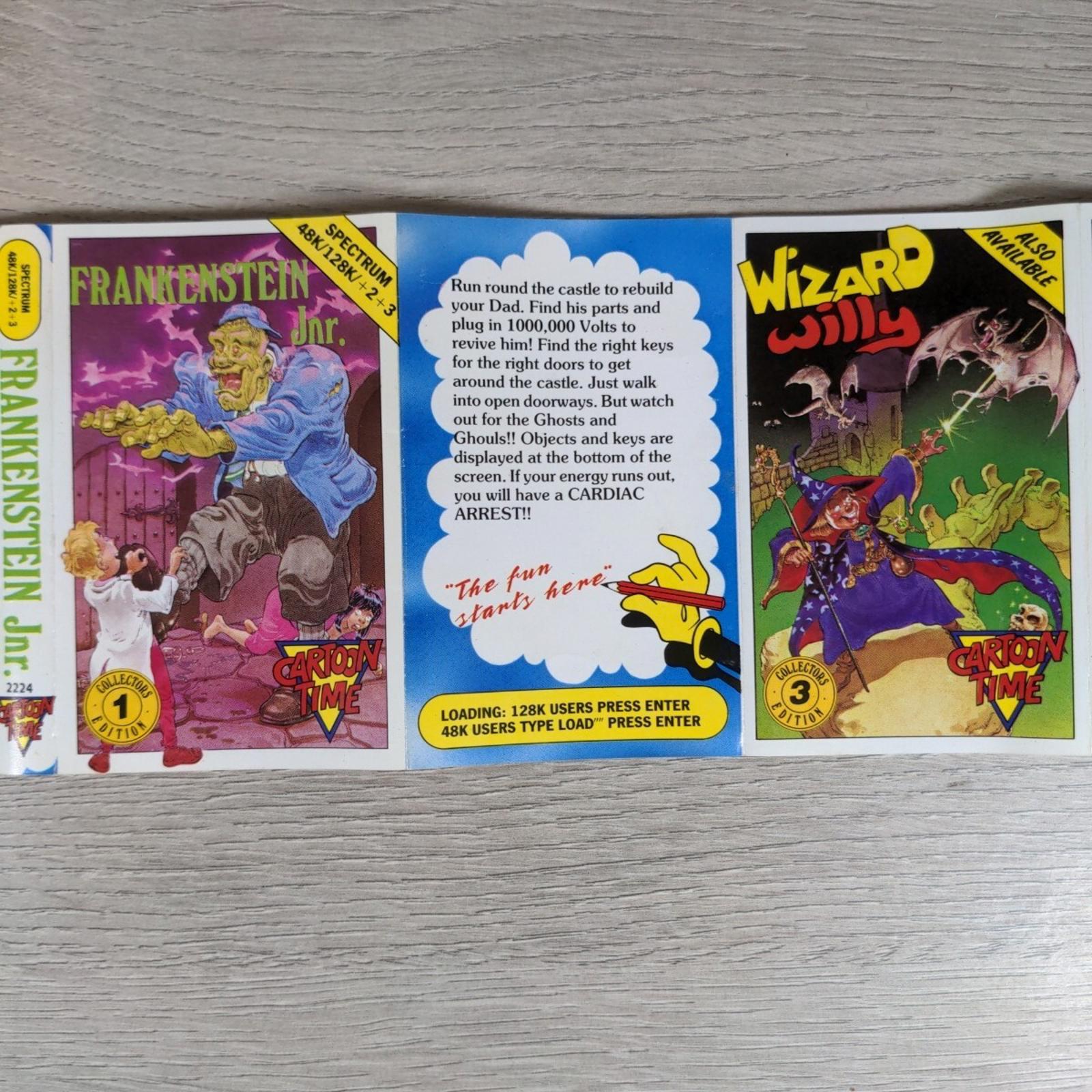 Frankenstein Jnr ZX Spectrum 48K 128K Game Cassette Tested & Working
