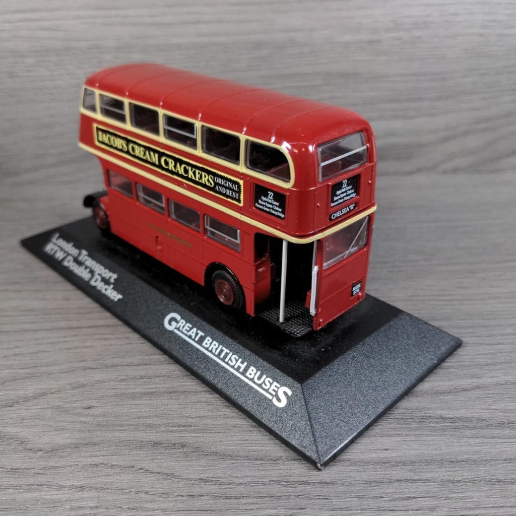 Atlas Editions London Transport RTW Double Decker Bus 1:76 Scale Die-Cast Model