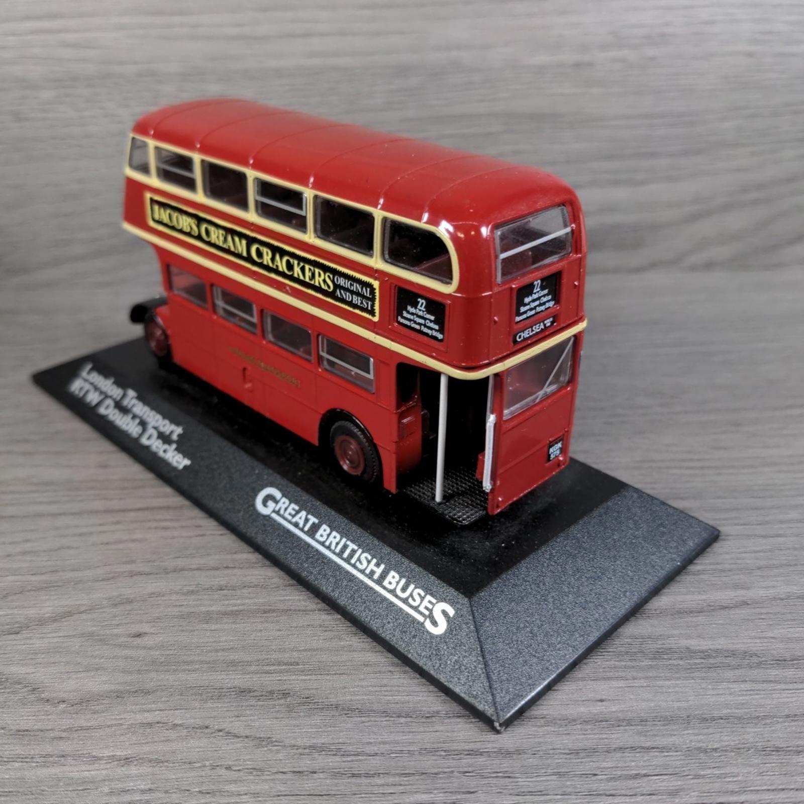 Atlas Editions London Transport RTW Double Decker Bus 1:76 Scale Die-Cast Model