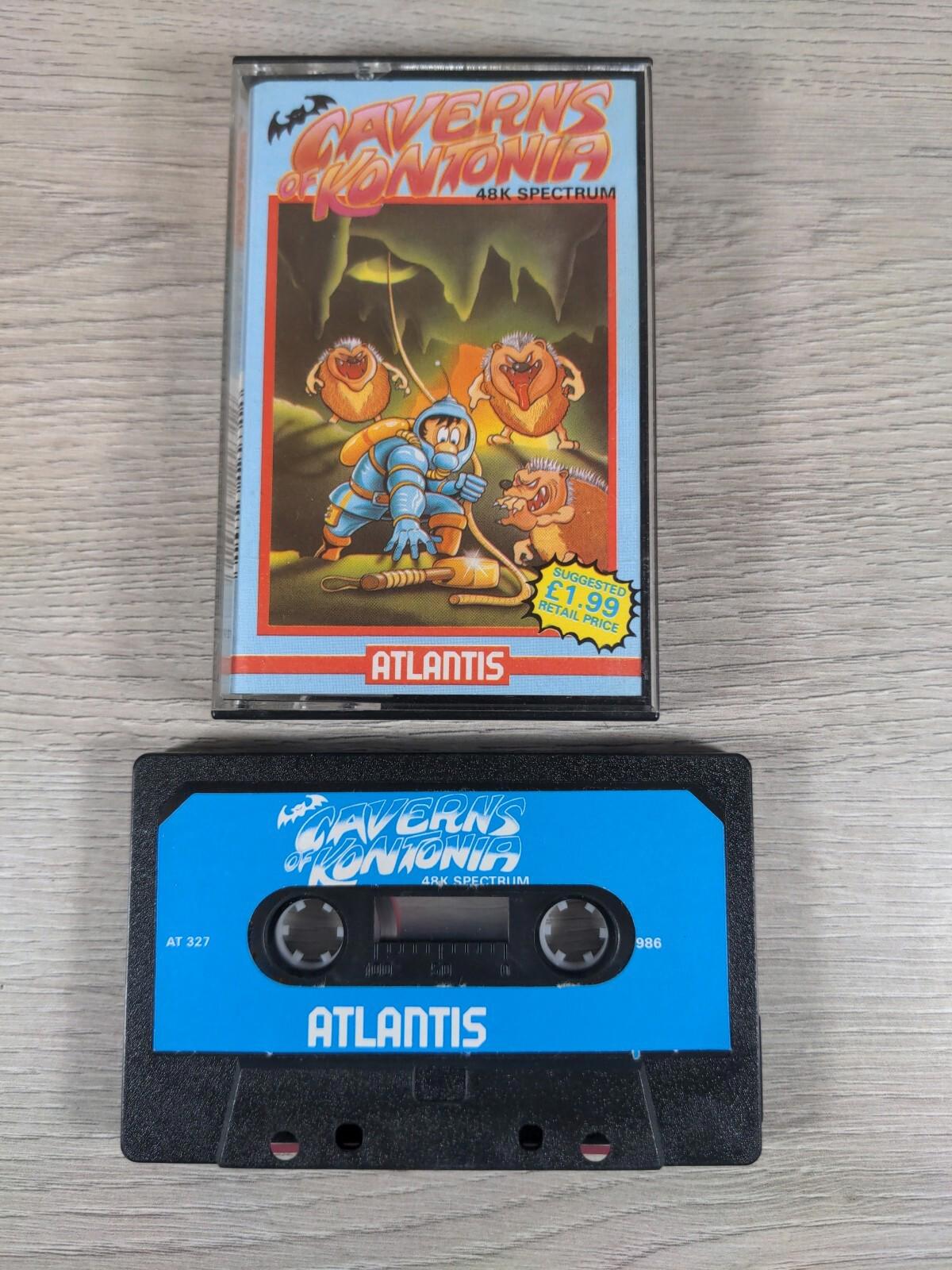 Caverns Of Kontonia ZX Spectrum 48K 128K Game Cassette - Retrorama UK