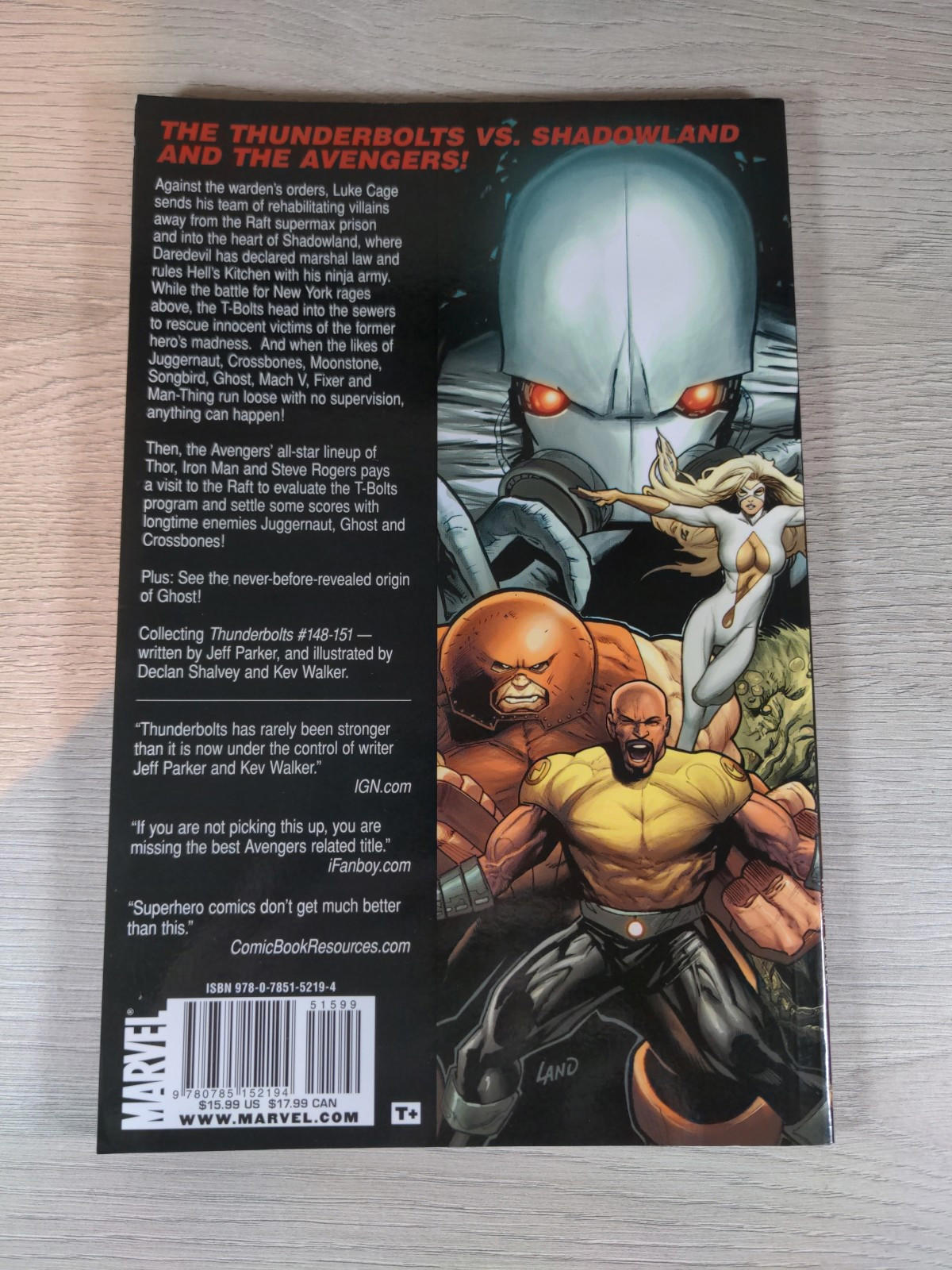 Shadowland Thunderbolts by Declan Shalvey Marvel Paperback 2011 Graphic Novel