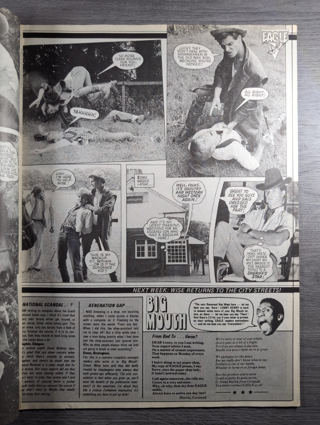 Eagle Comic 10th September 1983 Vintage Retro UK Comic
