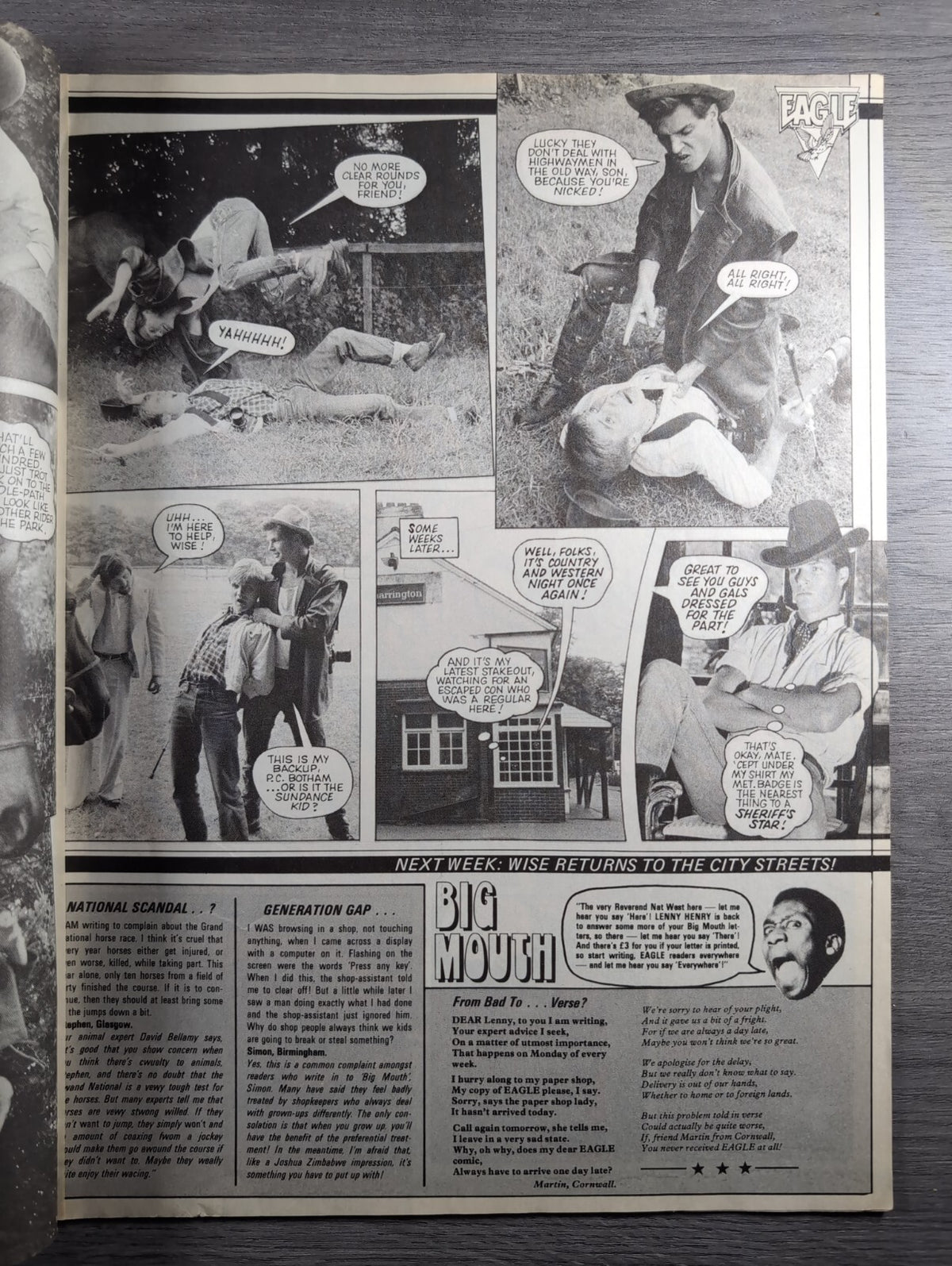 Eagle Comic 10th September 1983 Vintage Retro UK Comic