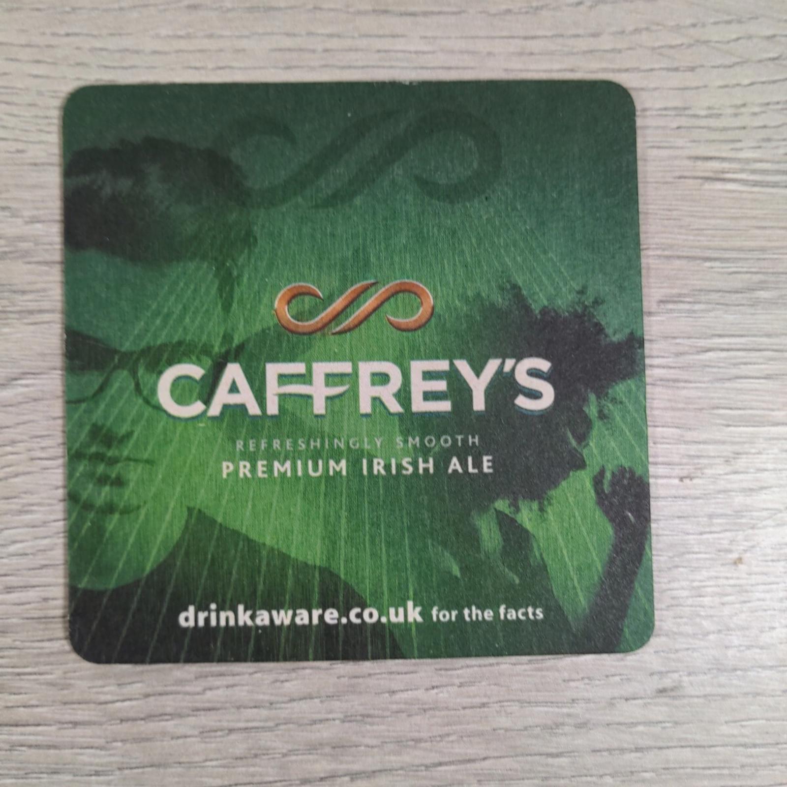 Caffreys 3 x Vintage Beer Mats Pub Bar Coaster Breweriana - Retrorama UK