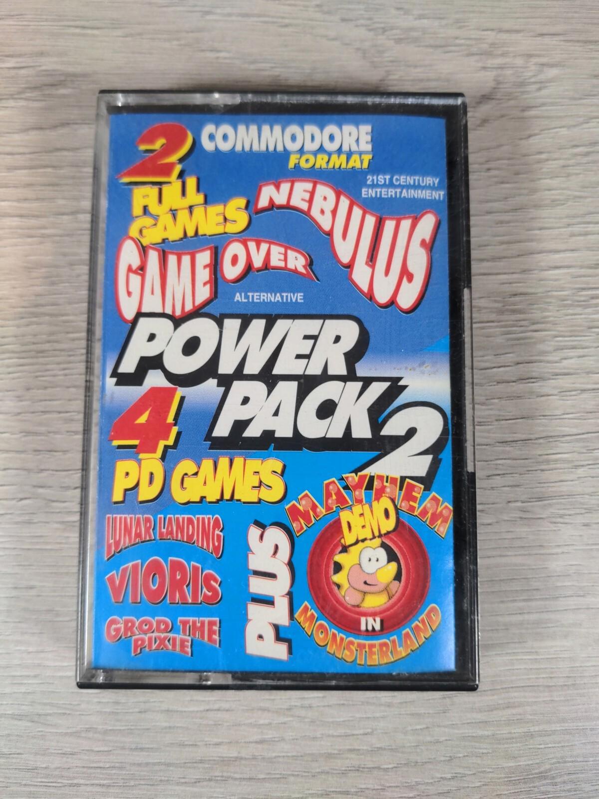 Power Pack 2 Tape 37 Vioris Commodore 64 C64 Game Cassette Tested & Working